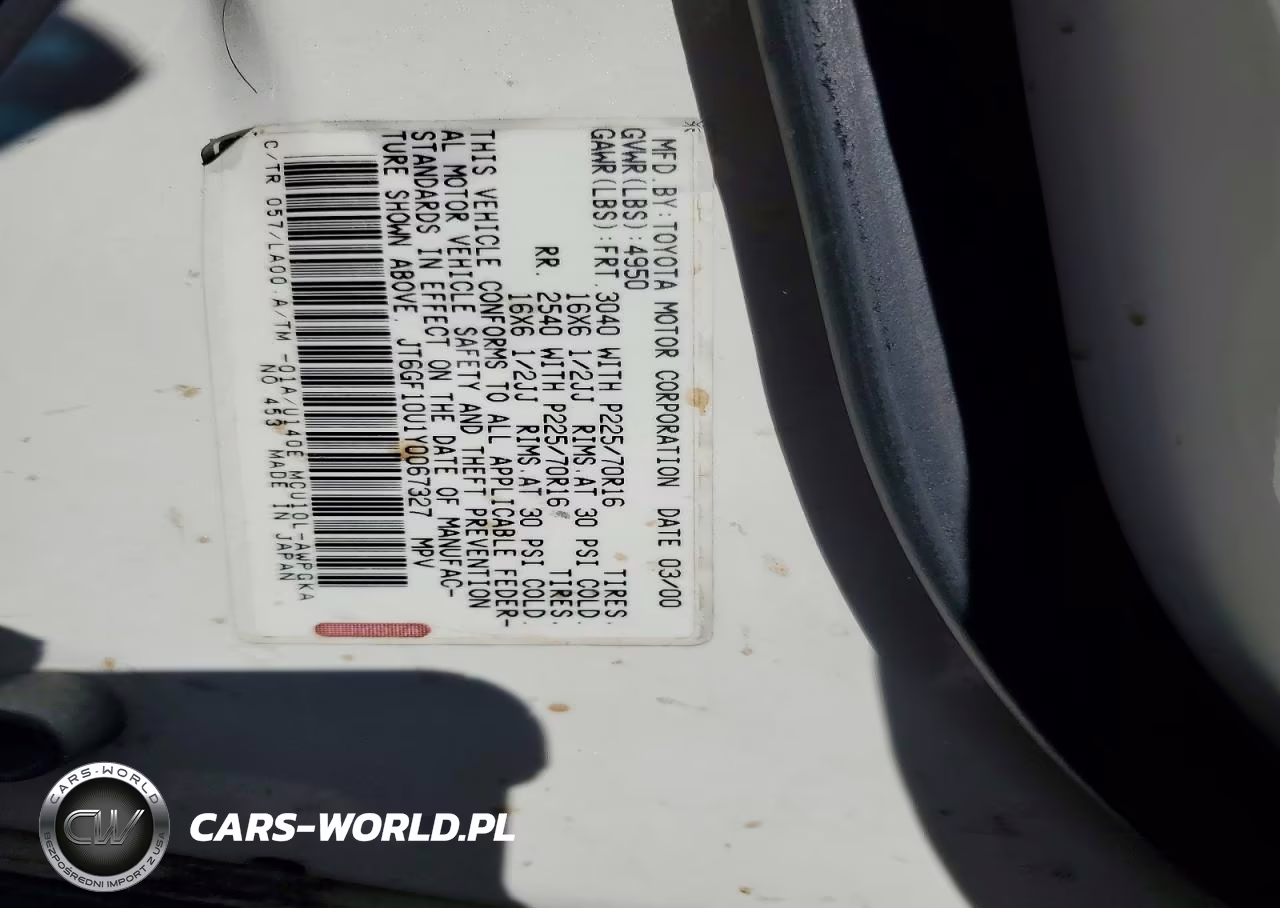 2000 Lexus Rx 300 VIN:JT6GF10U1Y0067327 - 14