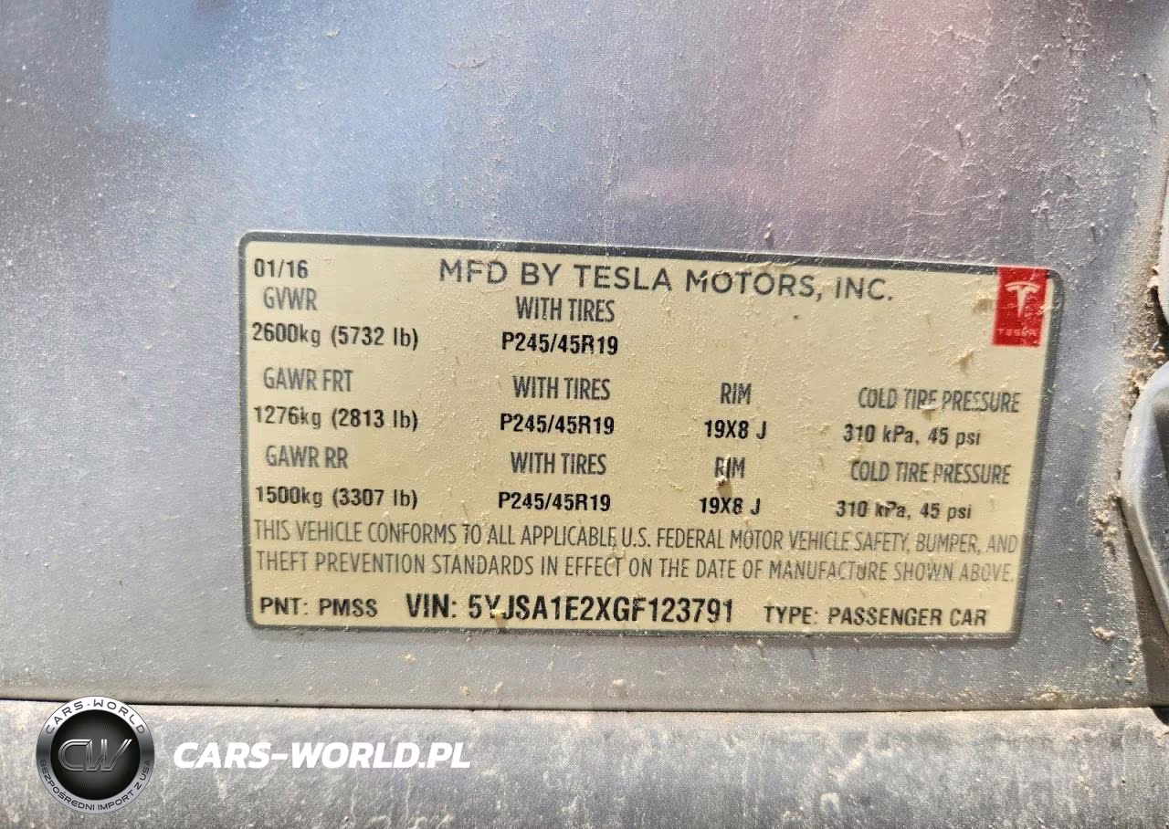 2016 Tesla Model S VIN:5YJSA1E2XGF123791 - 12