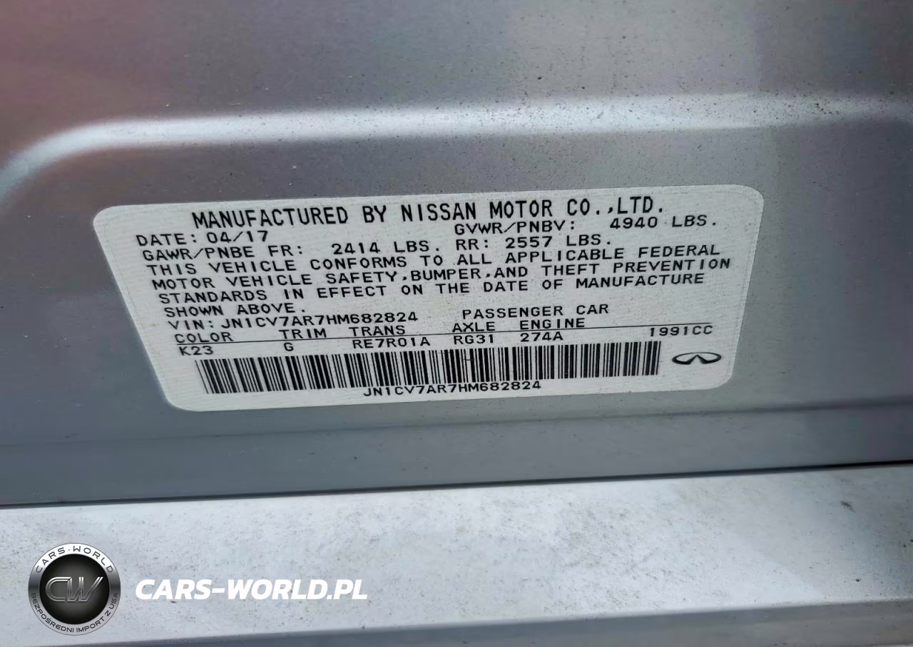 2017 Infiniti Q50 2.0T Premium VIN:JN1CV7AR7HM682824 - 12