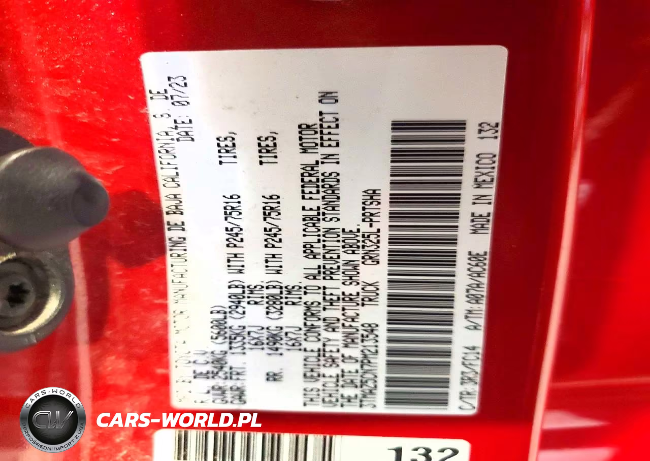 2023 Toyota Tacoma Sr5 V6 VIN:3TMAZ5CN7PM213548 - 12