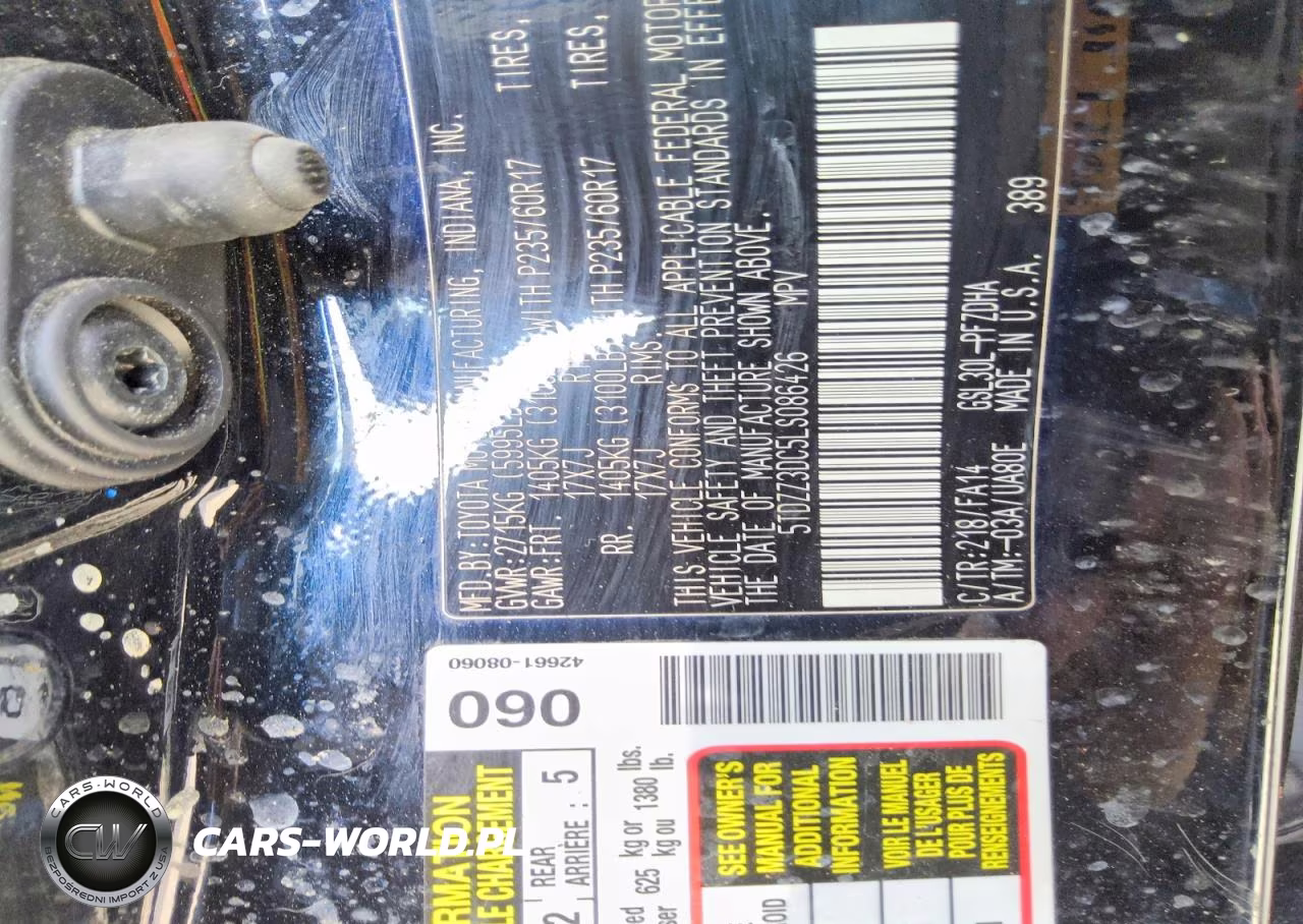 2020 Toyota Sienna L VIN:5TDZZ3DC5LS086426 - 13