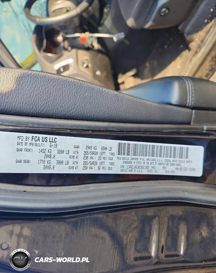 2019 Dodge Durango Sxt VIN:1C4RDJAG3KC821303 - 13