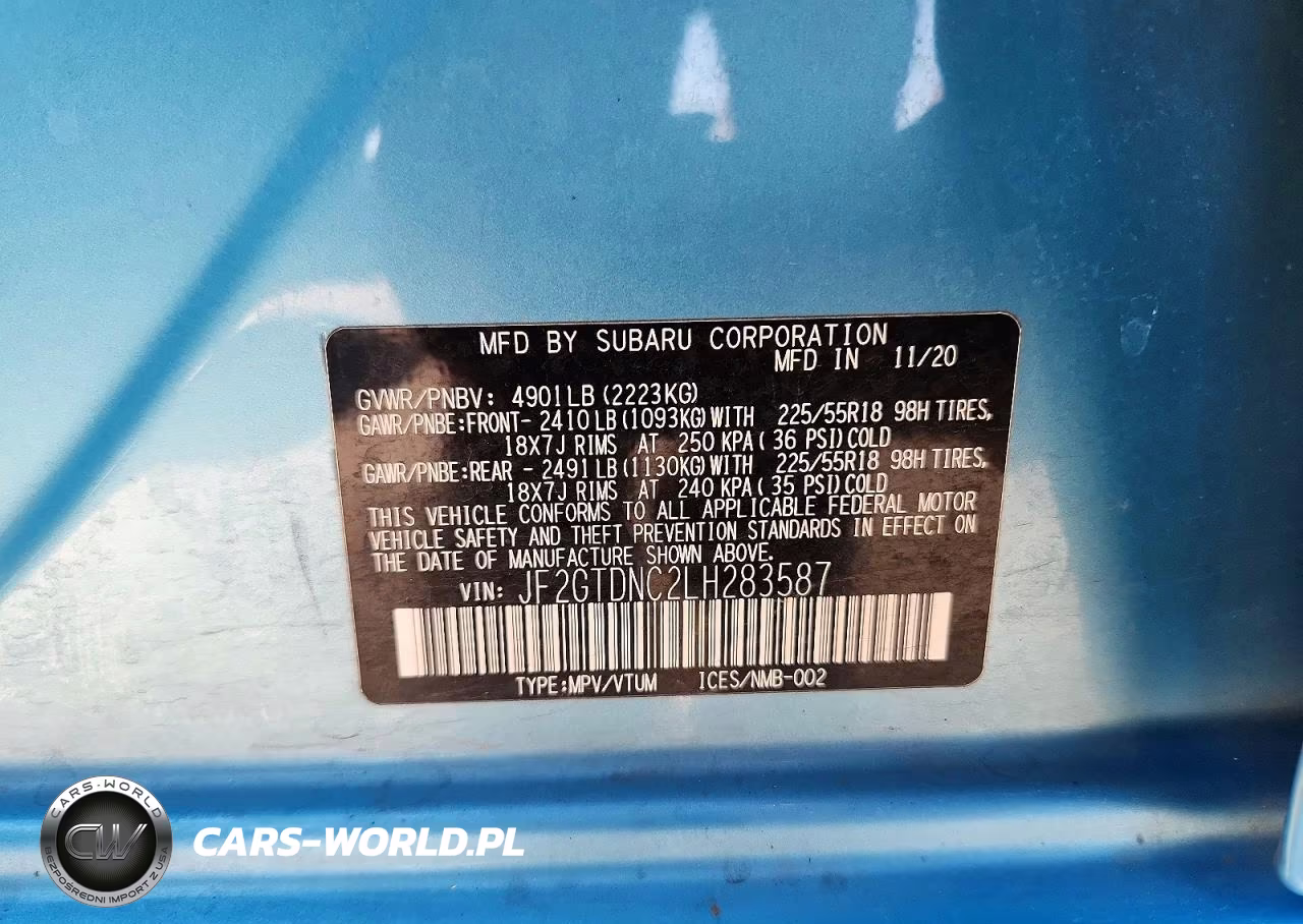 2020 Subaru Crosstrek Limited VIN:JF2GTDNC2LH283587 - 14