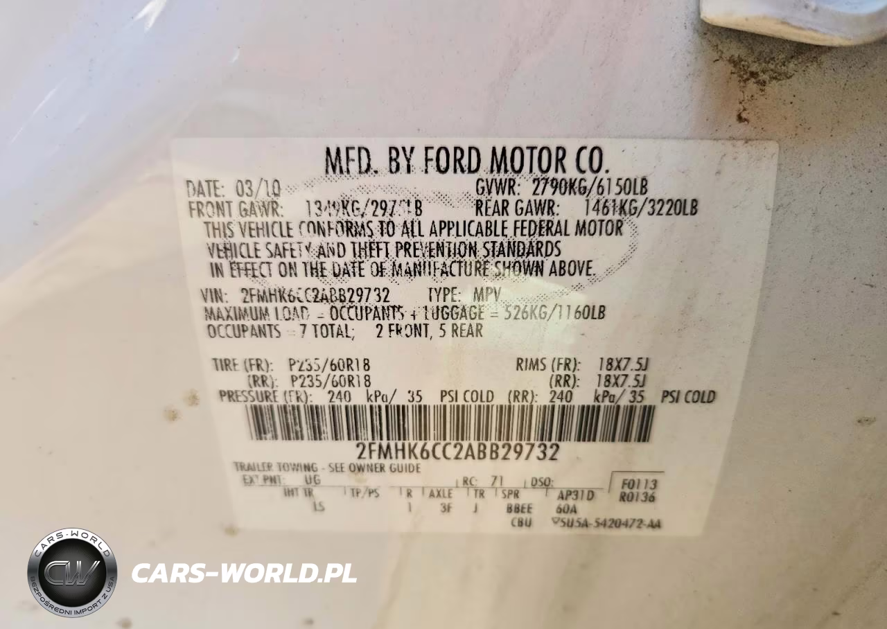 2010 Ford Flex Se Fwd VIN:2FMHK6CC2ABB29732 - 13