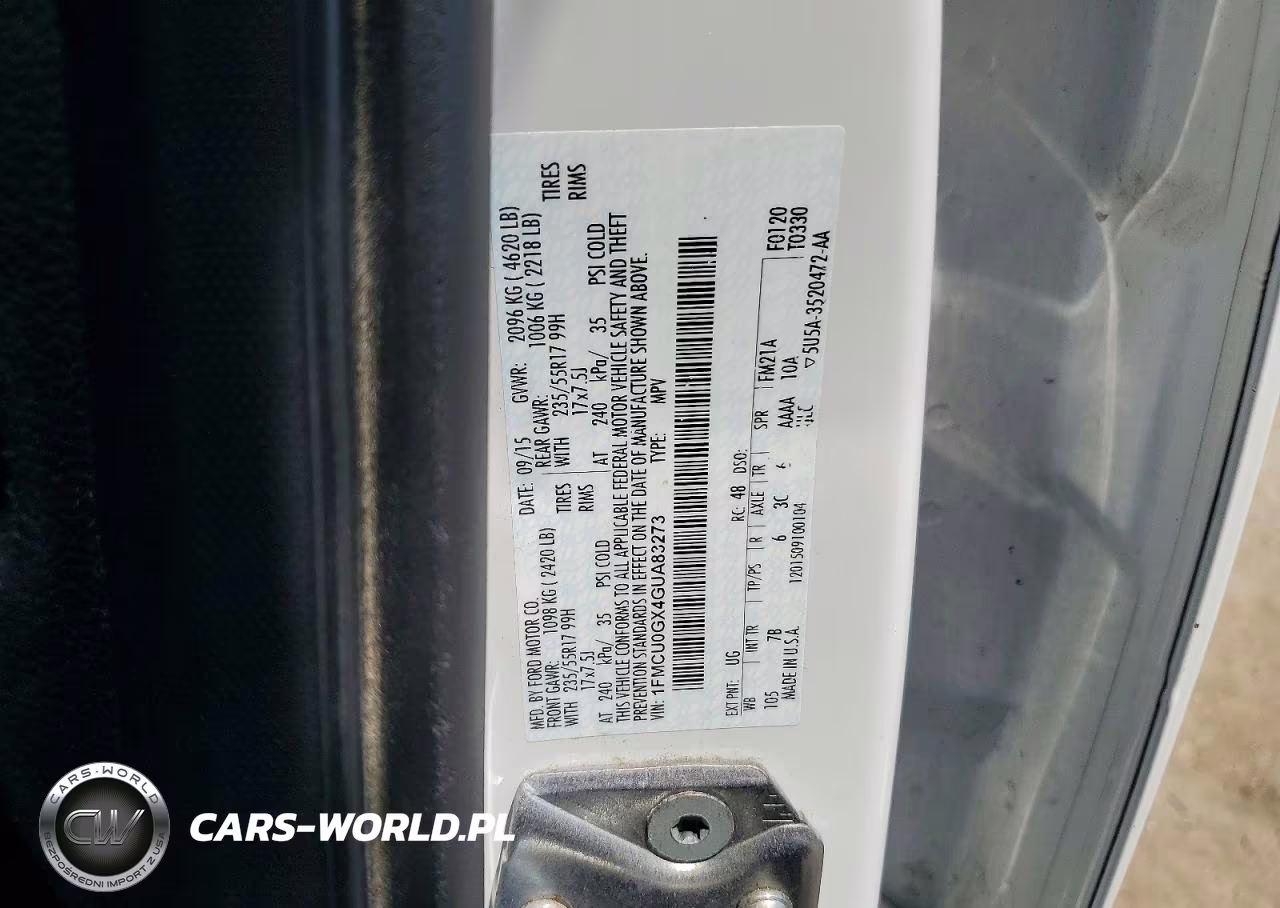 2016 Ford Escape Se VIN:1FMCU0GX4GUA83273 - 13