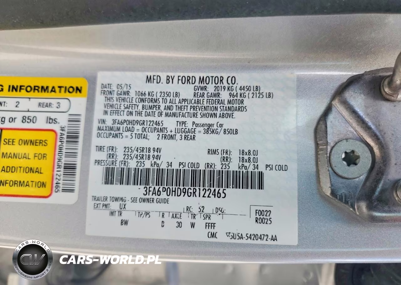 2016 Ford Fusion Se VIN:3FA6P0HD9GR122465 - 13