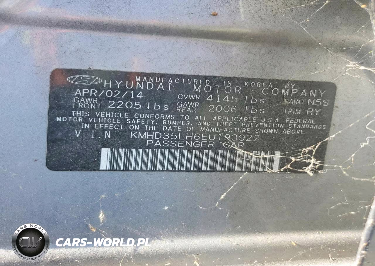 2014 Hyundai Elantra Gt Base VIN:KMHD35LH6EU193922 - 12