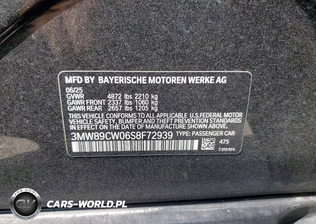 2025 BMW 330Xi VIN:3MW89CW06S8F72939 - 12
