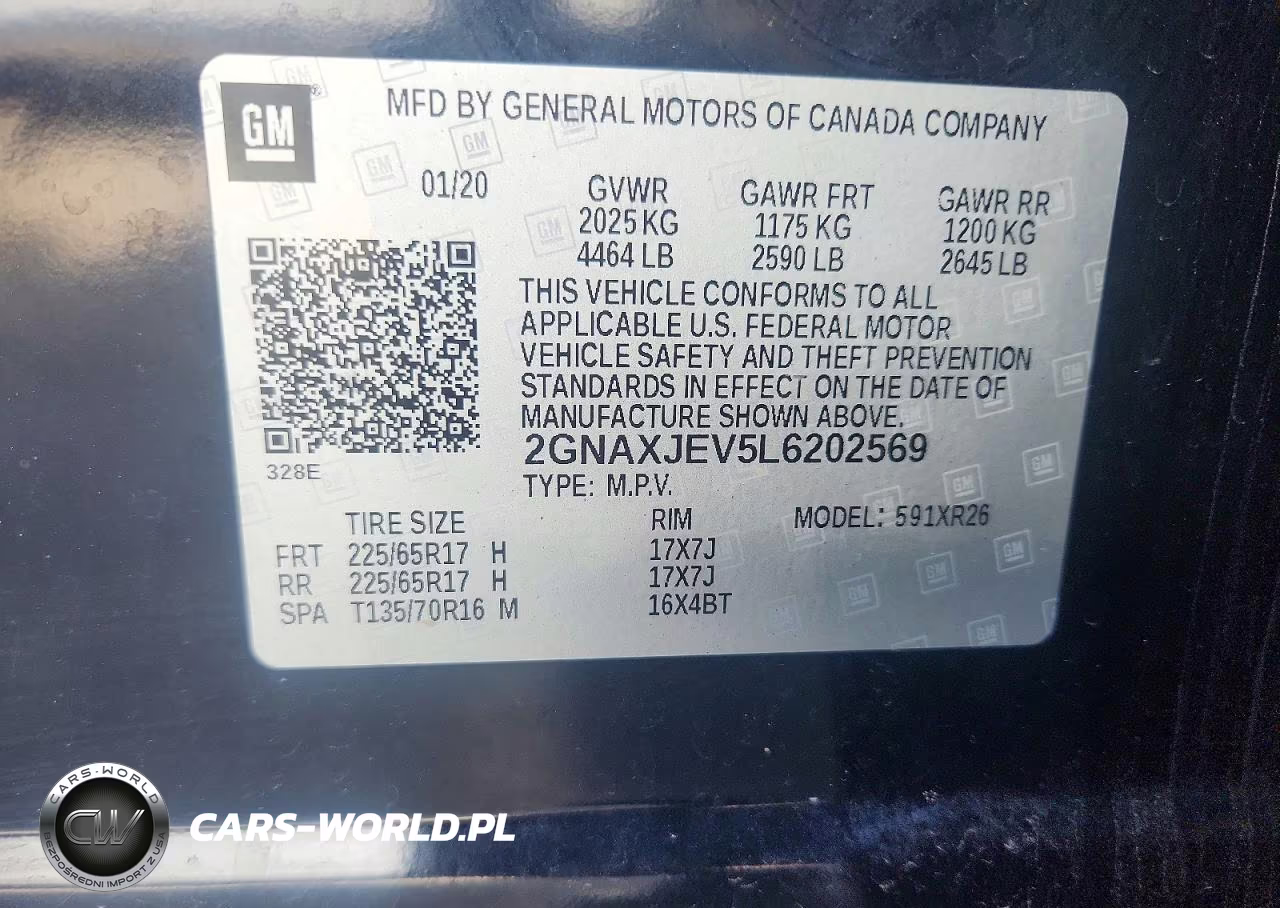 2020 Chevrolet Equinox Lt VIN:2GNAXJEV5L6202569 - 13