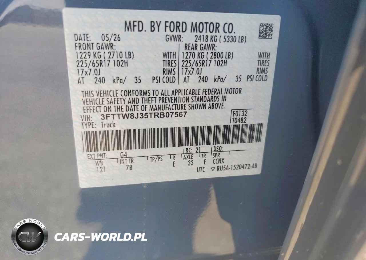 2026 Ford Maverick Xlt VIN:3FTTW8J35TRB07567 - 12