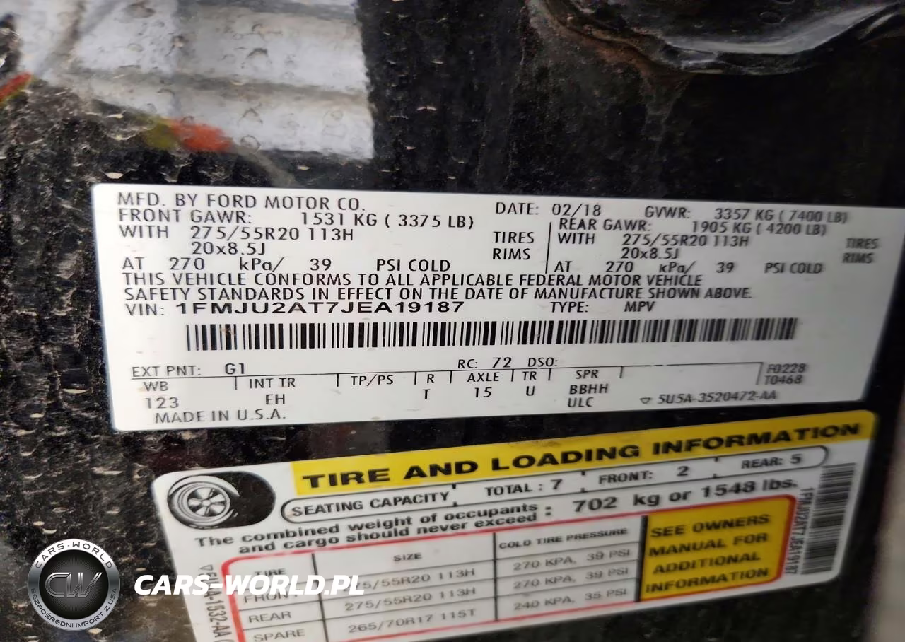 2018 Ford Expedition Limited VIN:1FMJU2AT7JEA19187 - 14