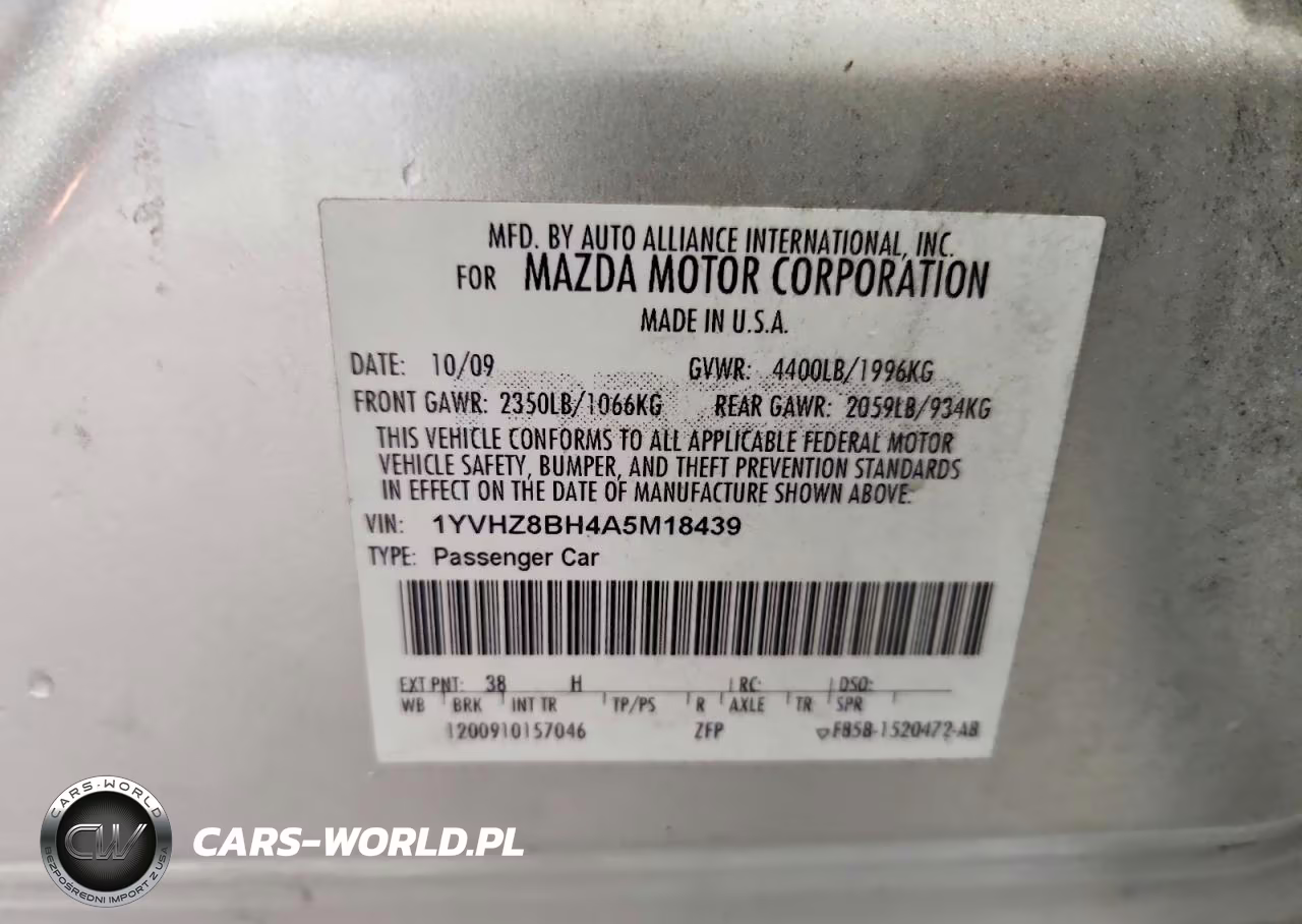 2010 Mazda 6 I VIN:1YVHZ8BH4A5M18439 - 12