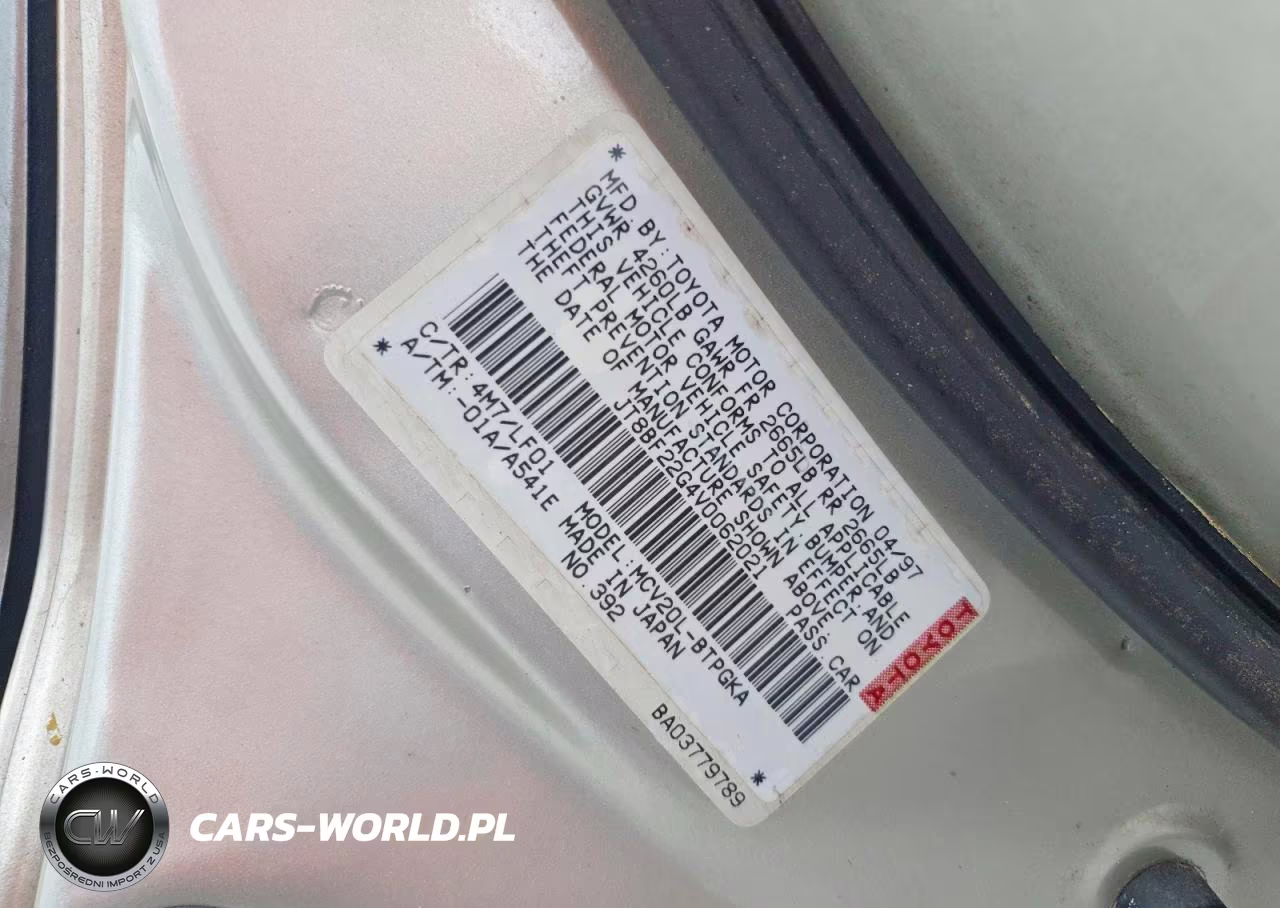 1997 Lexus Es 300 VIN:JT8BF22G4V0062021 - 12