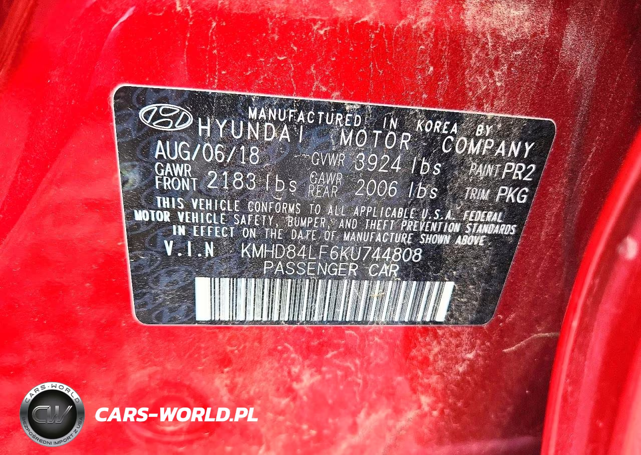 2019 Hyundai Elantra Sel VIN:KMHD84LF6KU744808 - 13