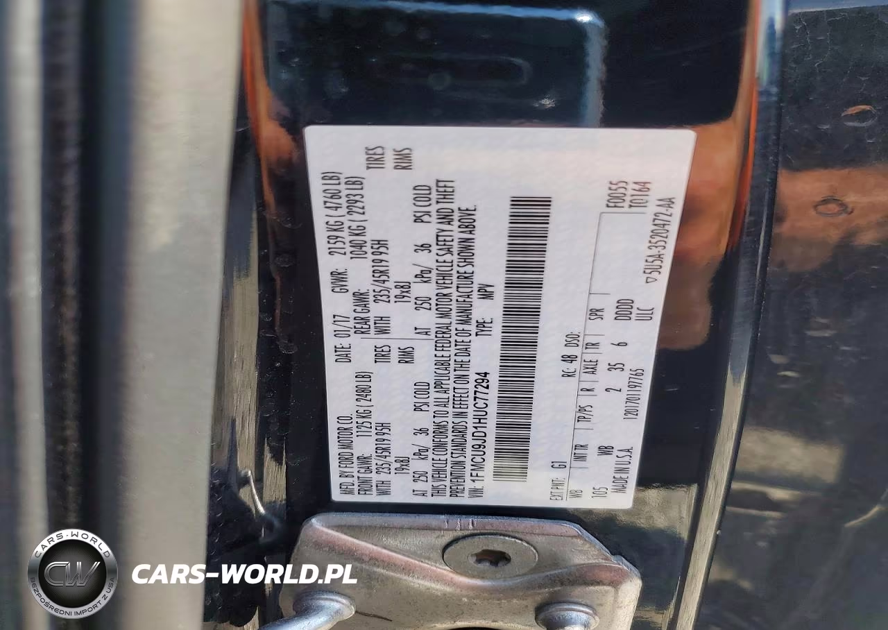 2017 Ford Escape Titanium VIN:1FMCU9JD1HUC77294 - 13