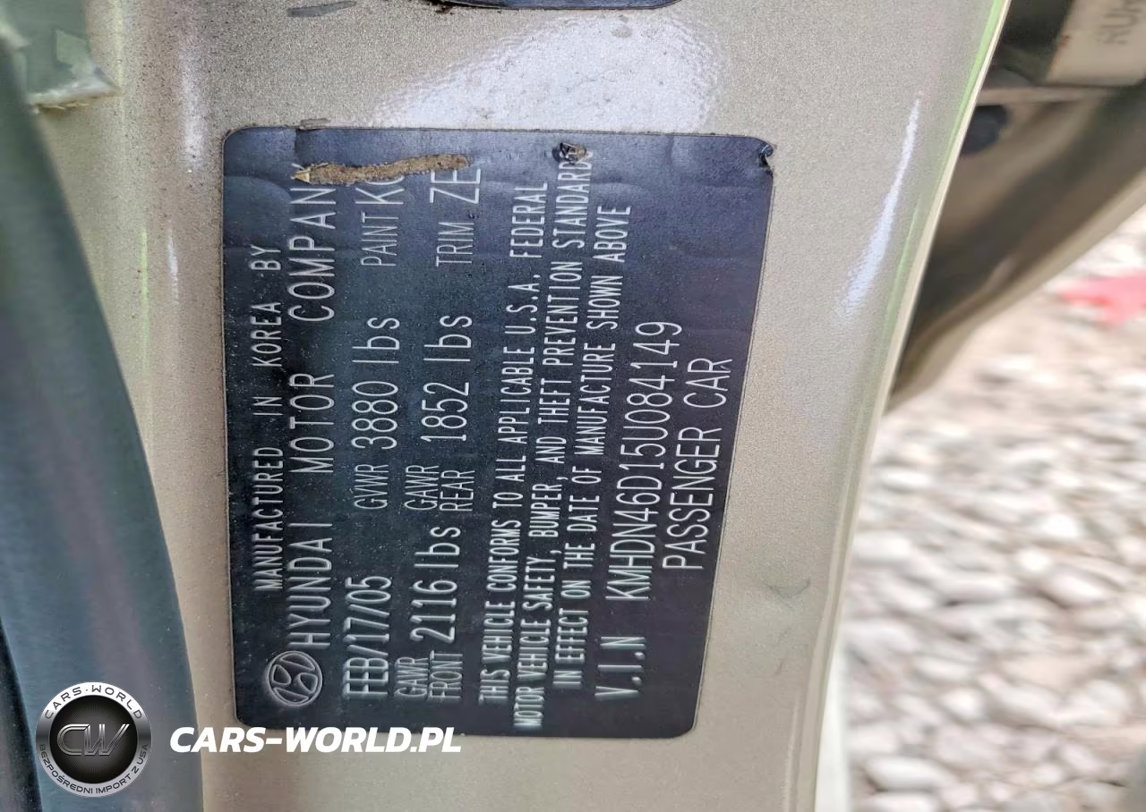 2005 Hyundai Elantra Gls VIN:KMHDN46D15U084149 - 12
