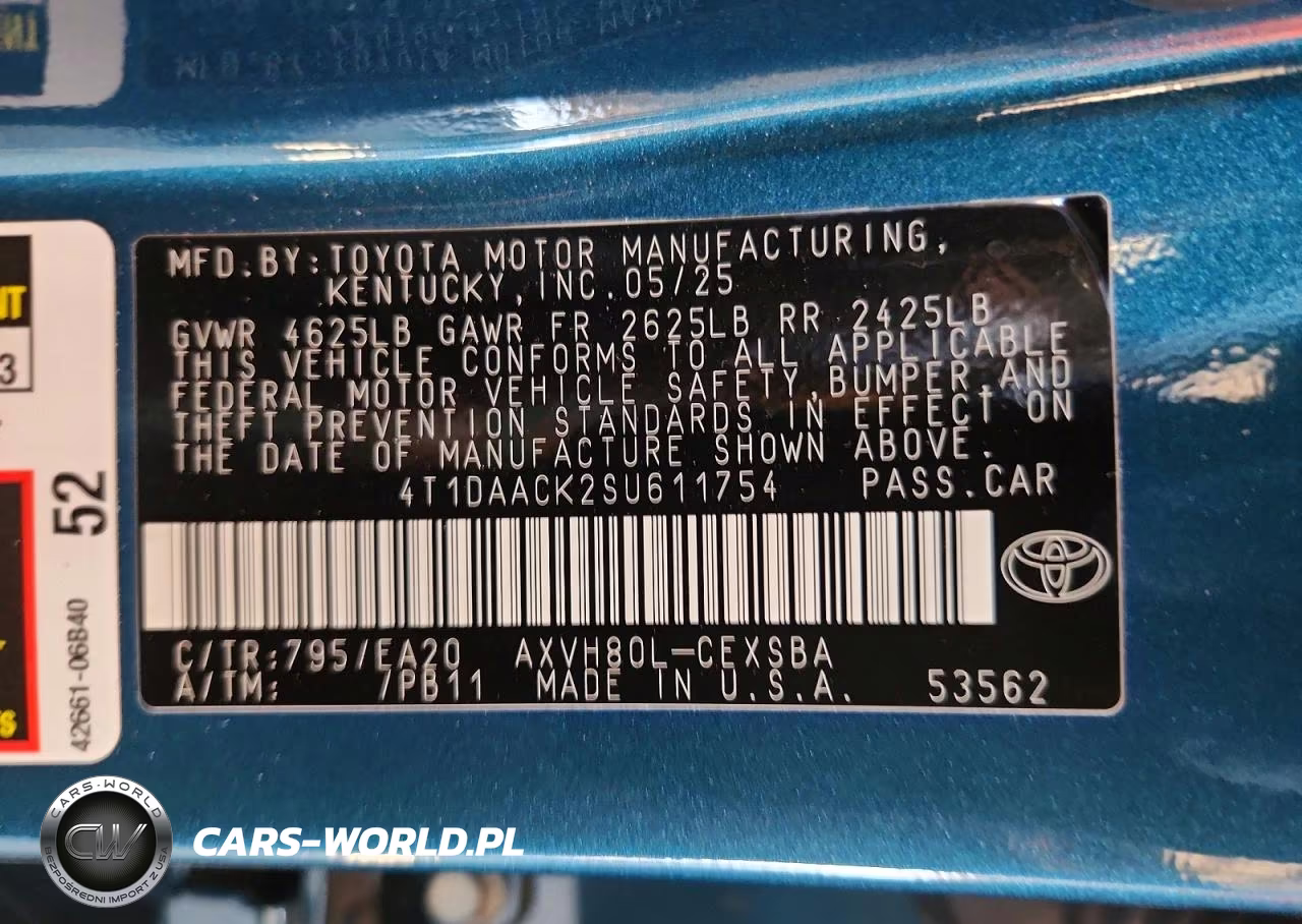 2025 Toyota Camry Se VIN:4T1DAACK2SU611754 - 12