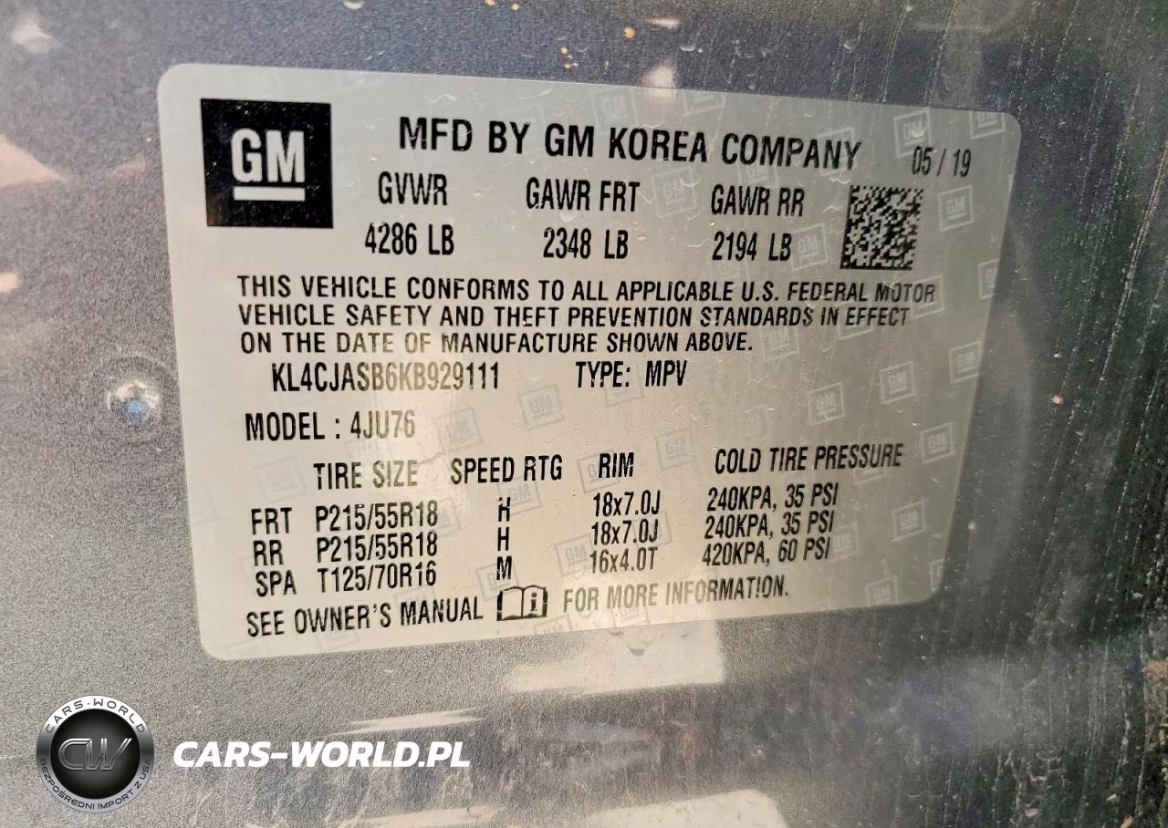 2019 Buick Encore Preferred VIN:KL4CJASB6KB929111 - 13