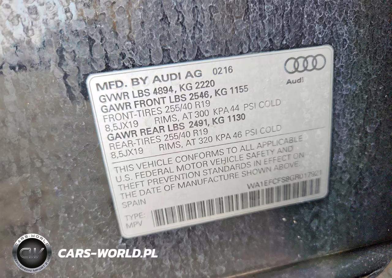 2016 Audi Q3 Premium Plus VIN:WA1EFCFS8GR017921 - 13
