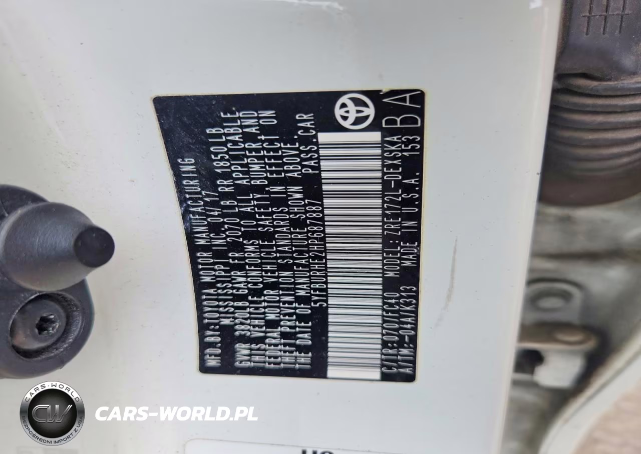 2017 Toyota Corolla Se VIN:5YFBURHE2HP687887 - 12