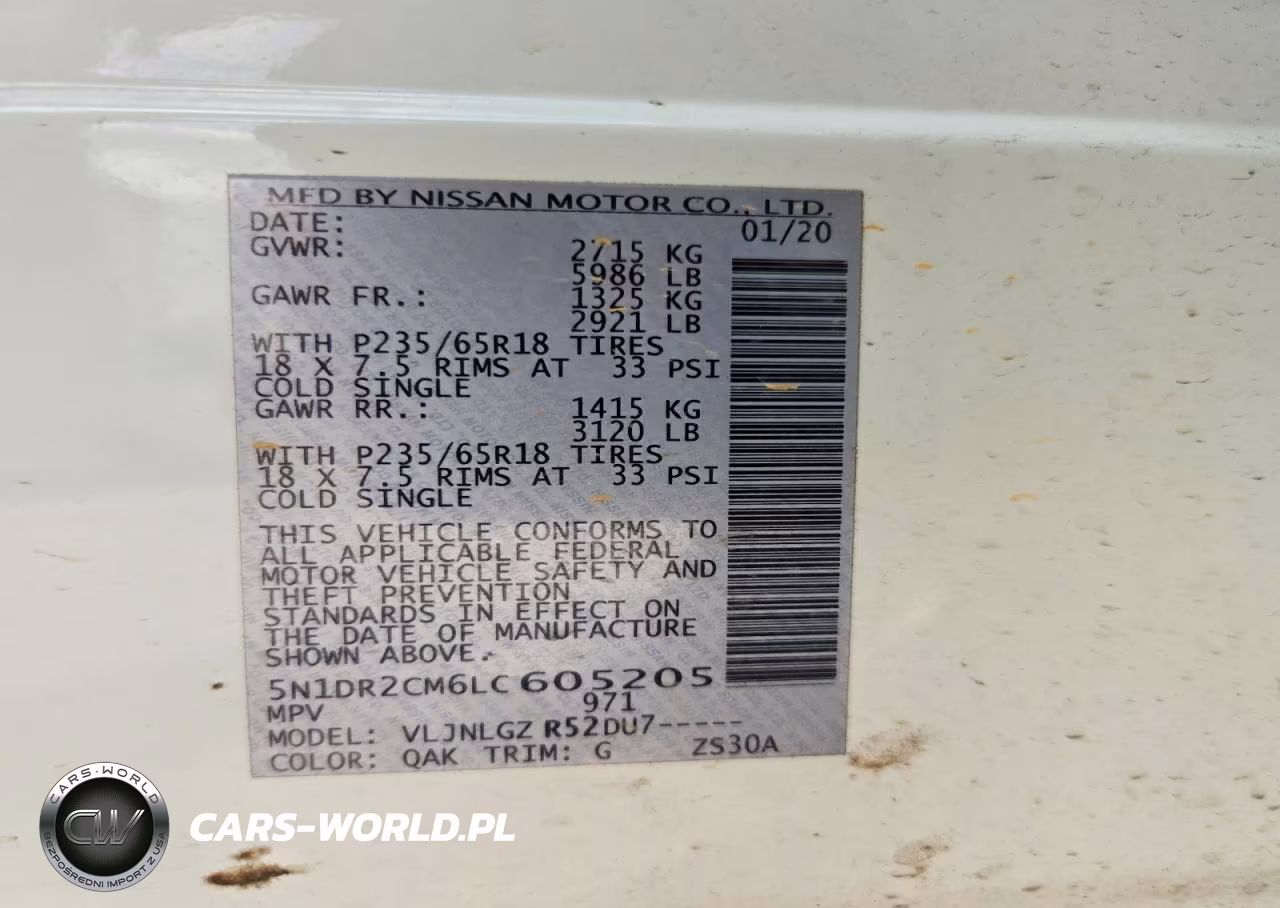 2020 Nissan Pathfinder Sl VIN:5N1DR2CM6LC605205 - 13