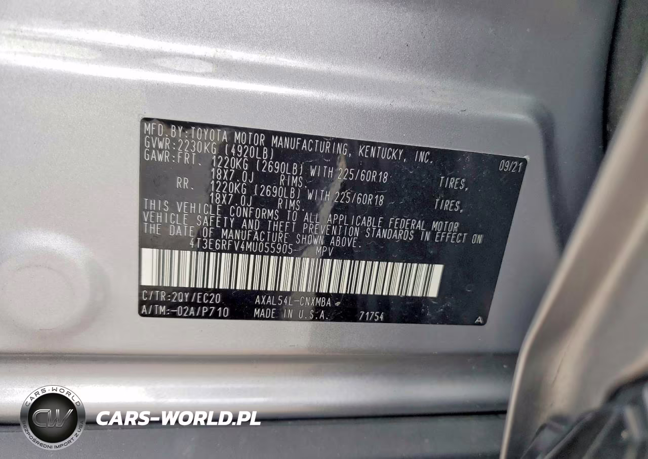 2021 Toyota Rav4 Xse VIN:4T3E6RFV4MU055905 - 13