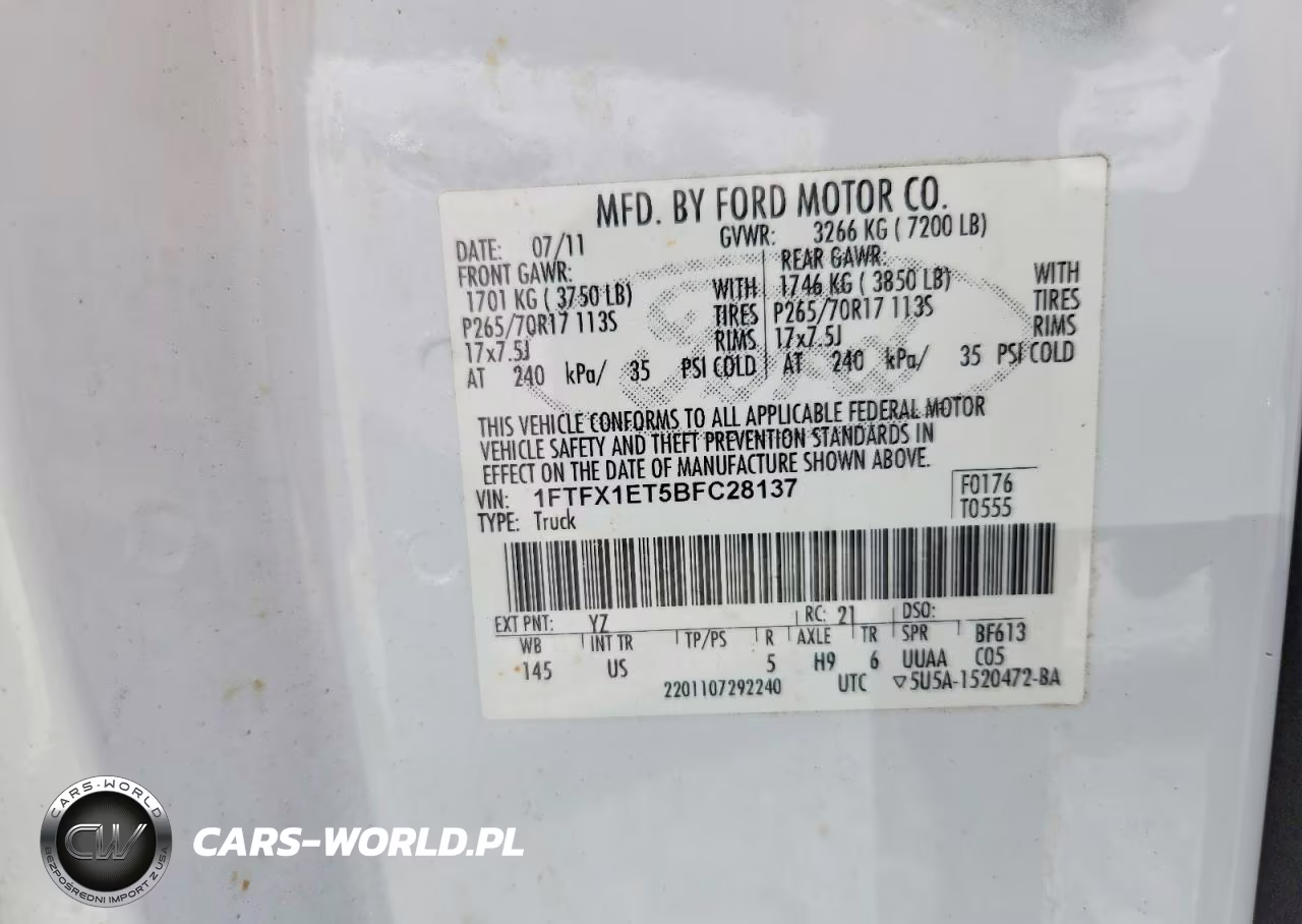 2011 Ford F150 Super Cab VIN:1FTFX1ET5BFC28137 - 12