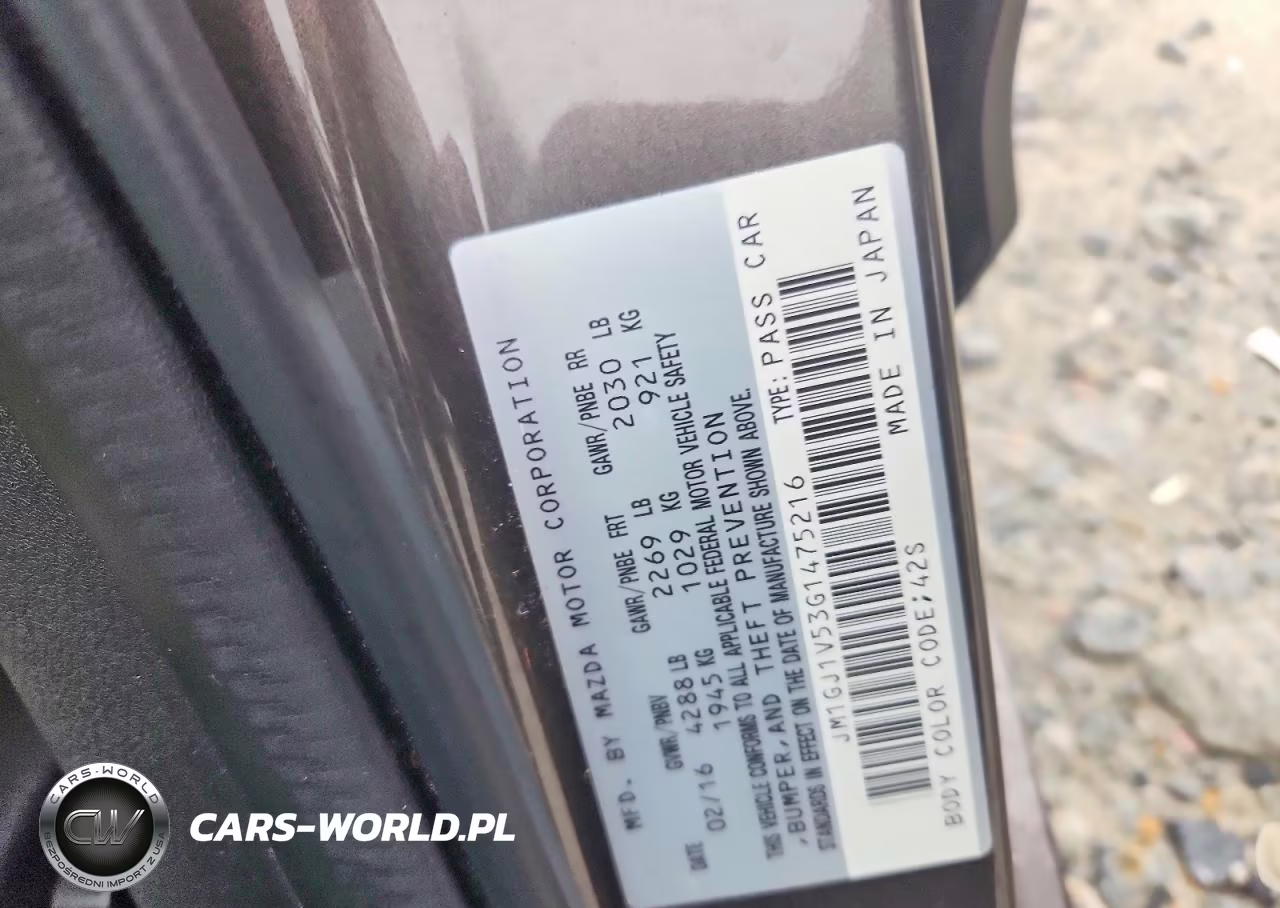 2016 Mazda 6 Touring VIN:JM1GJ1V53G1475216 - 12