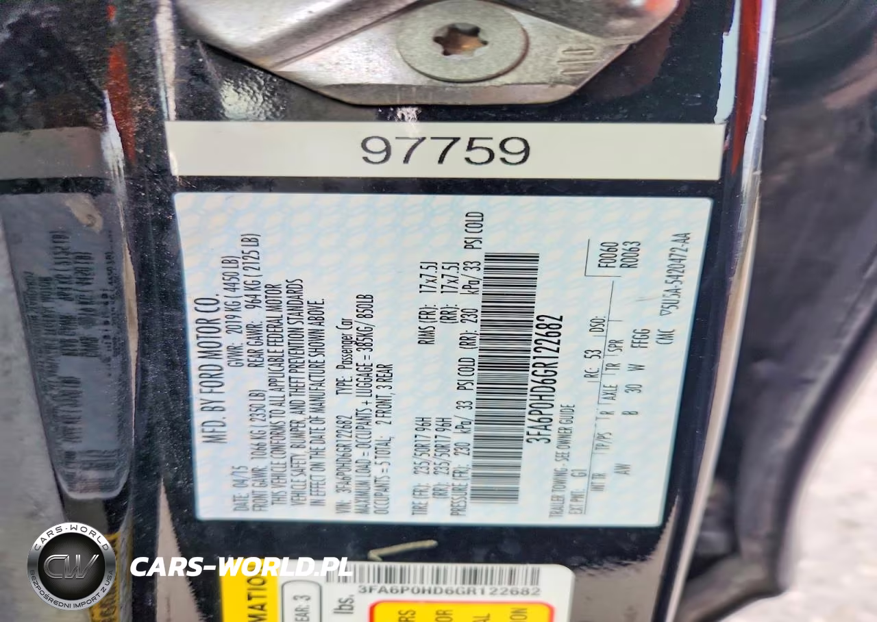 2016 Ford Fusion Se VIN:3FA6P0HD6GR122682 - 12
