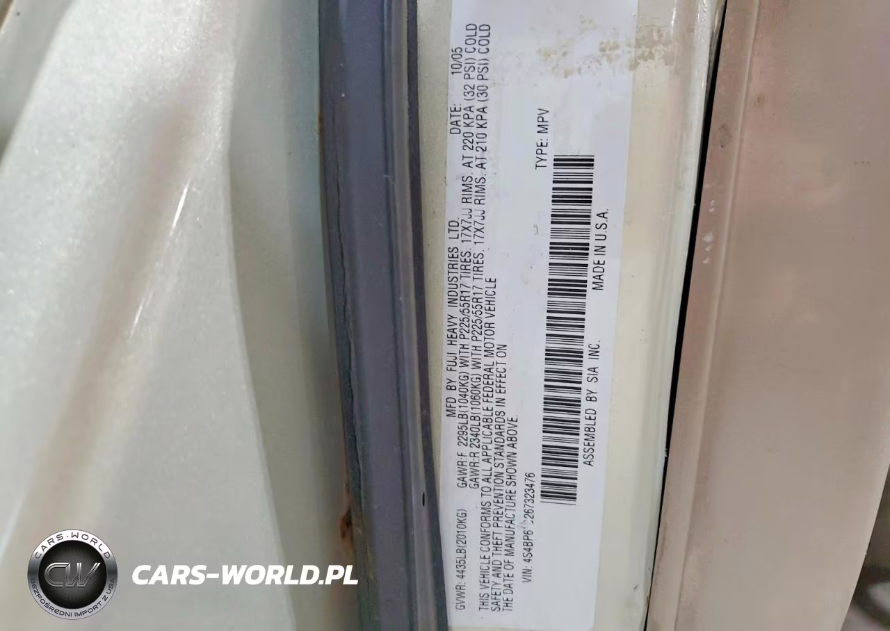 2006 Subaru Outback 2.5I VIN:4S4BP61C267323476 - 12