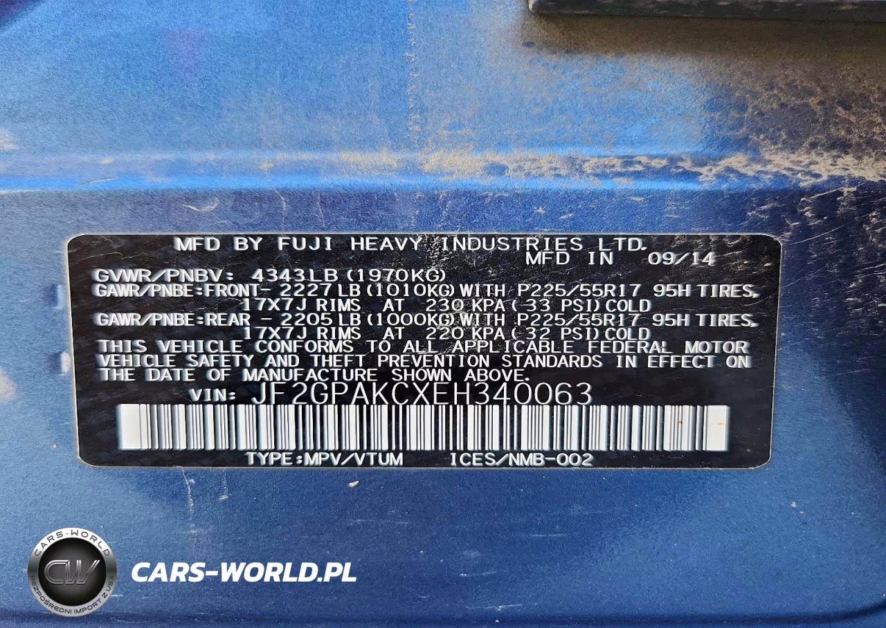 2014 Subaru Xv Crosstrek 2.0 Limited VIN:JF2GPAKCXEH340063 - 13