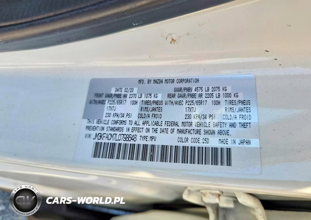 2020 Mazda Cx-5 Touring VIN:JM3KFACM7L0798648 - 12