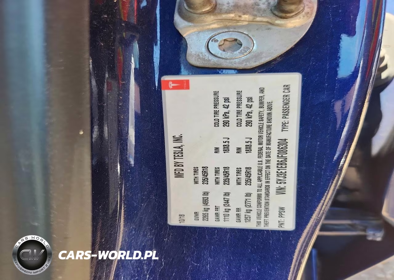 2018 Tesla Model 3 VIN:5YJ3E1EB2JF086204 - 12
