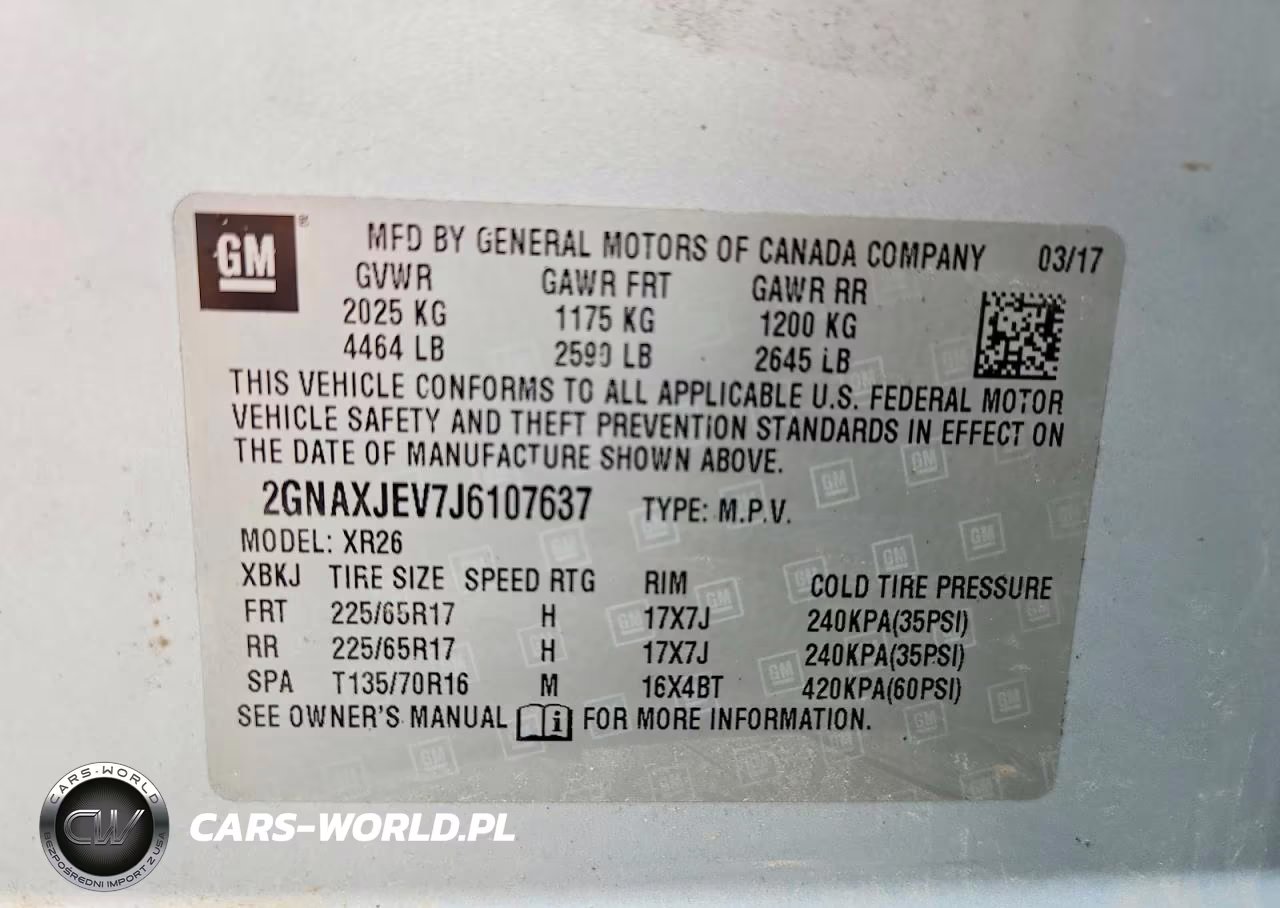 2018 Chevrolet Equinox Lt VIN:2GNAXJEV7J6107637 - 13