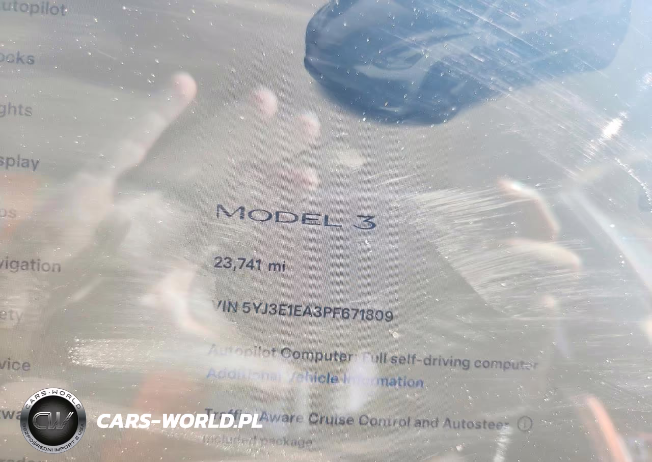 2023 Tesla Model 3 VIN:5YJ3E1EA3PF671809 - 9