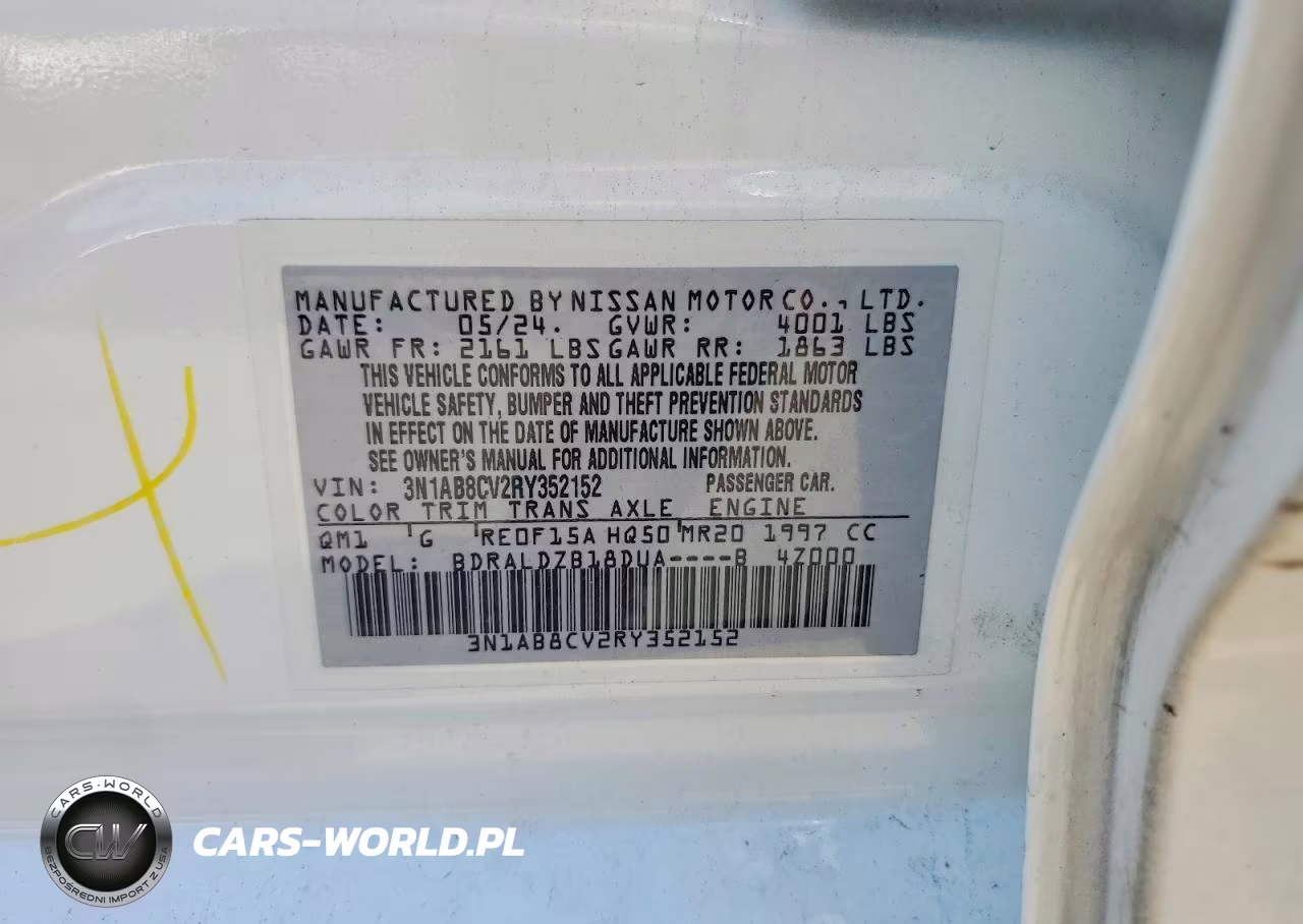 2024 Nissan Sentra Sv VIN:3N1AB8CV2RY352152 - 12