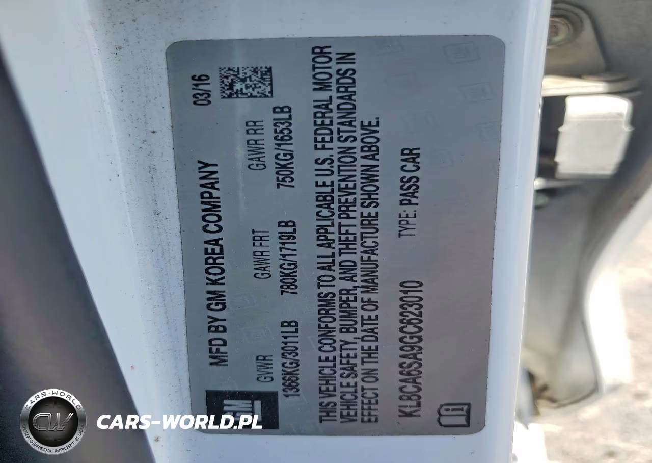 2016 Chevrolet Spark Ls VIN:KL8CA6SA9GC623010 - 12