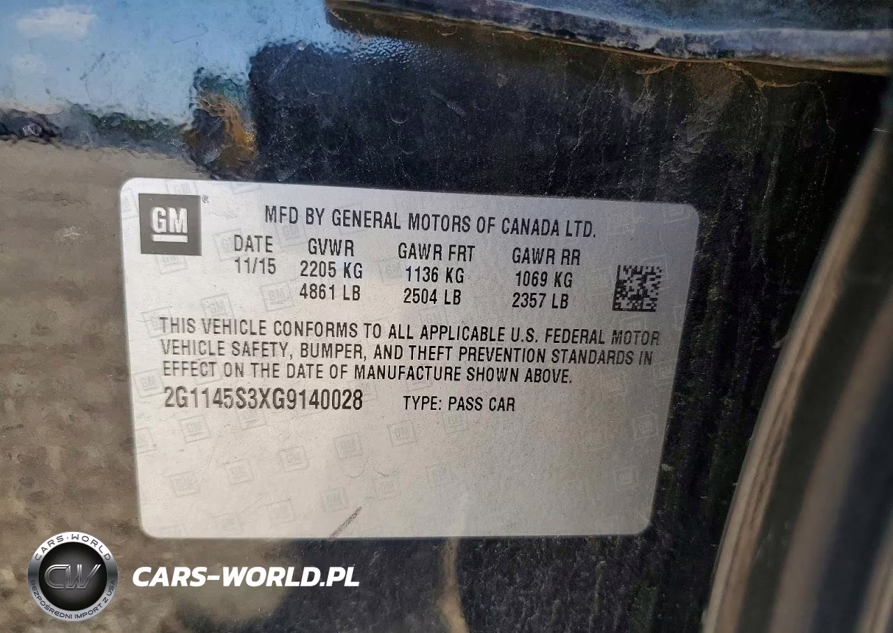 2016 Chevrolet Impala Ltz VIN:2G1145S3XG9140028 - 12