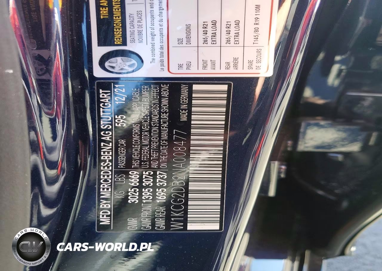 2022 Mercedes-Benz Eqs Sedan 450+ VIN:W1KCG2DB2NA008477 - 12