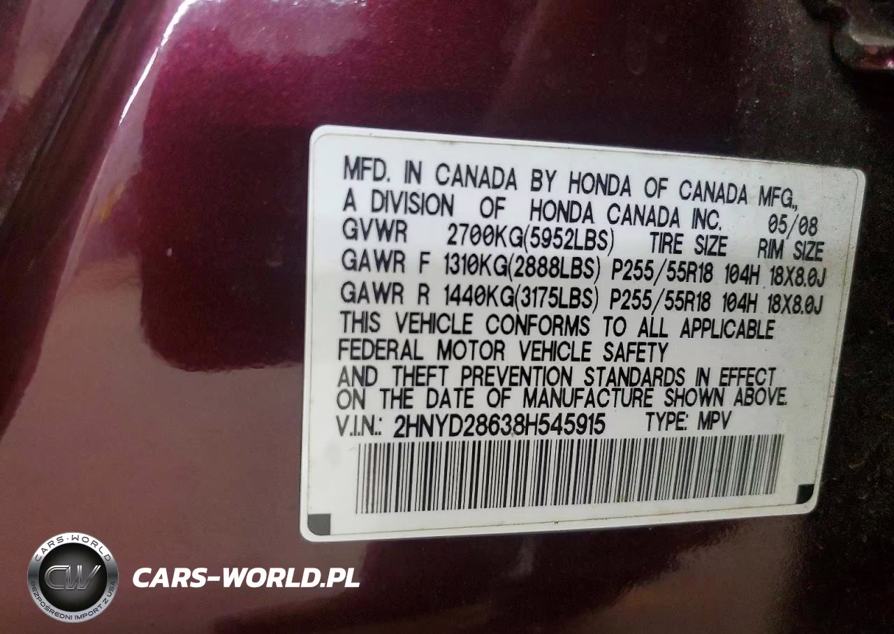 2008 Acura Mdx Technology VIN:2HNYD28638H545915 - 12