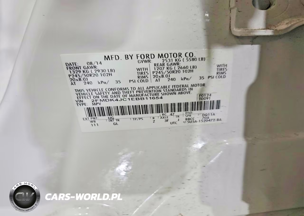 2014 Ford Edge Sel VIN:2FMDK4JC1EBB11654 - 13