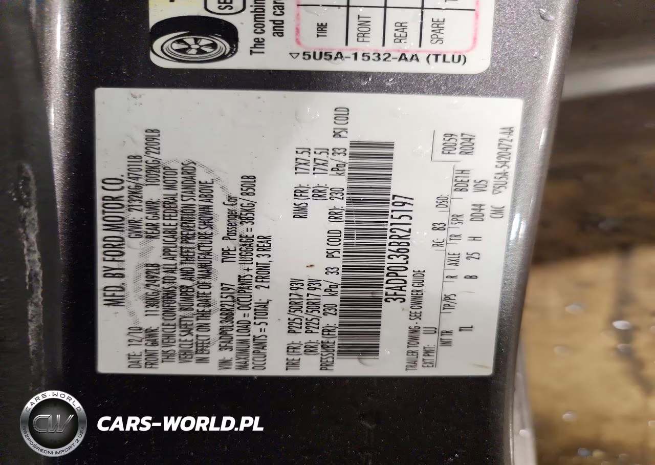 2011 Ford Fusion Hybrid VIN:3FADP0L36BR215197 - 12