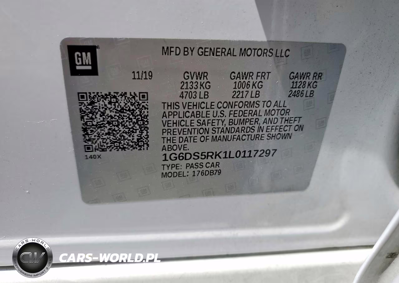 2020 Cadillac Ct5 Luxury VIN:1G6DS5RK1L0117297 - 12