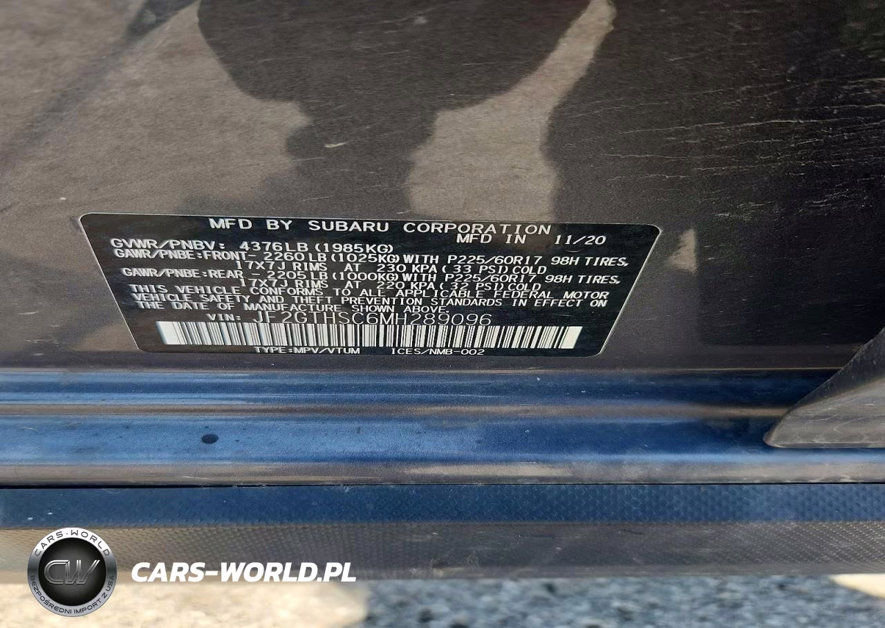 2021 Subaru Crosstrek Sport VIN:JF2GTHSC6MH289096 - 13