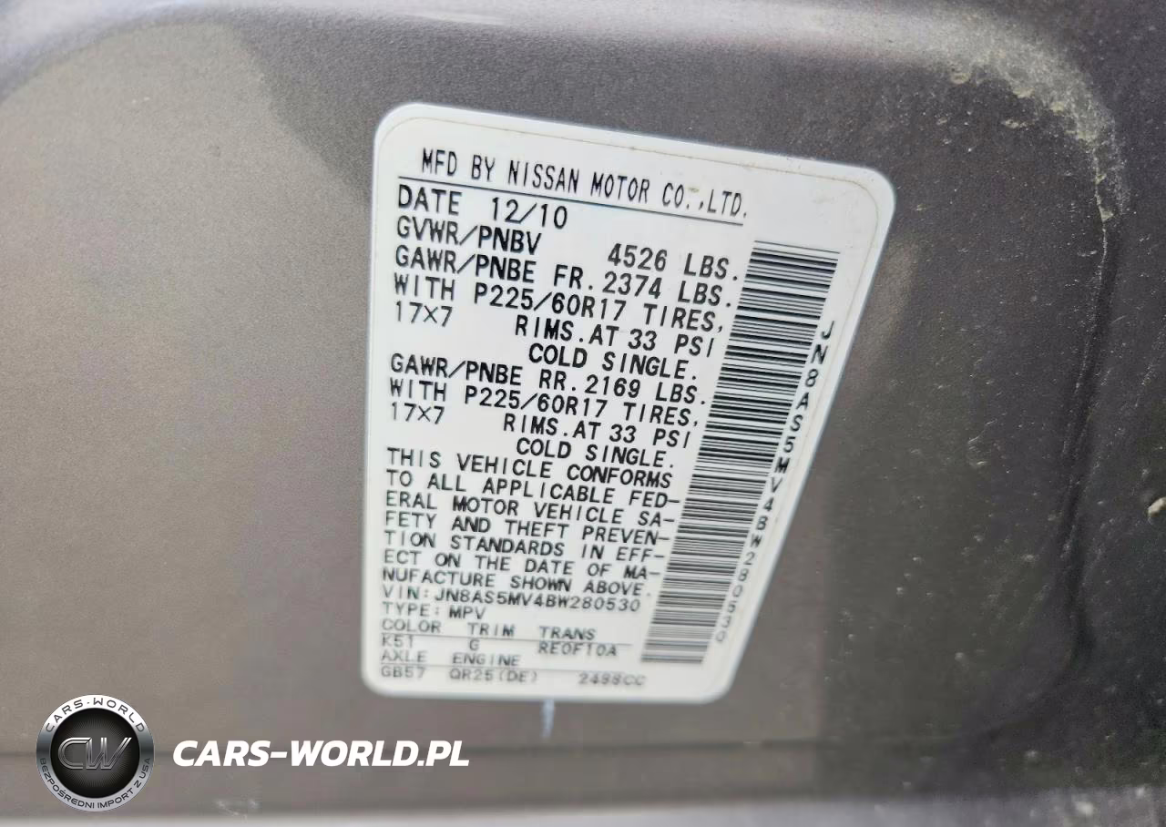 2011 Nissan Rogue S VIN:JN8AS5MV4BW280530 - 14