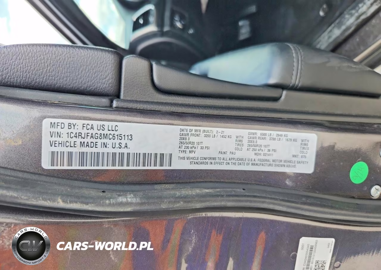 2021 Jeep Grand Cherokee Laredo VIN:1C4RJFAG8MC615113 - 13
