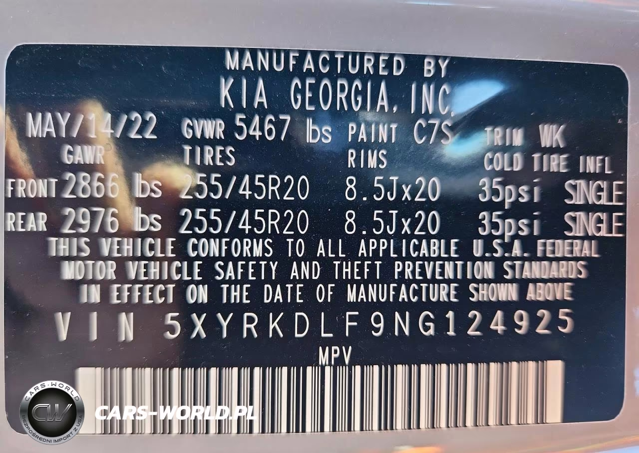 2022 Kia Sorento X-Line Sx Prestige VIN:5XYRKDLF9NG124925 - 14