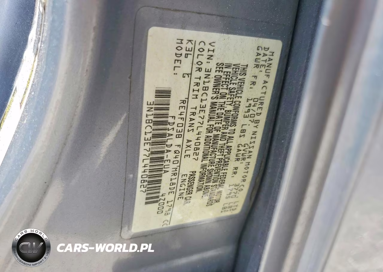 2007 Nissan Versa 1.8 S VIN:3N1BC13E77L440827 - 12