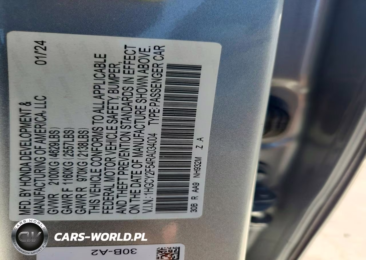 2024 Honda Accord Hybrid Sport VIN:1HGCY2F54RA034004 - 13
