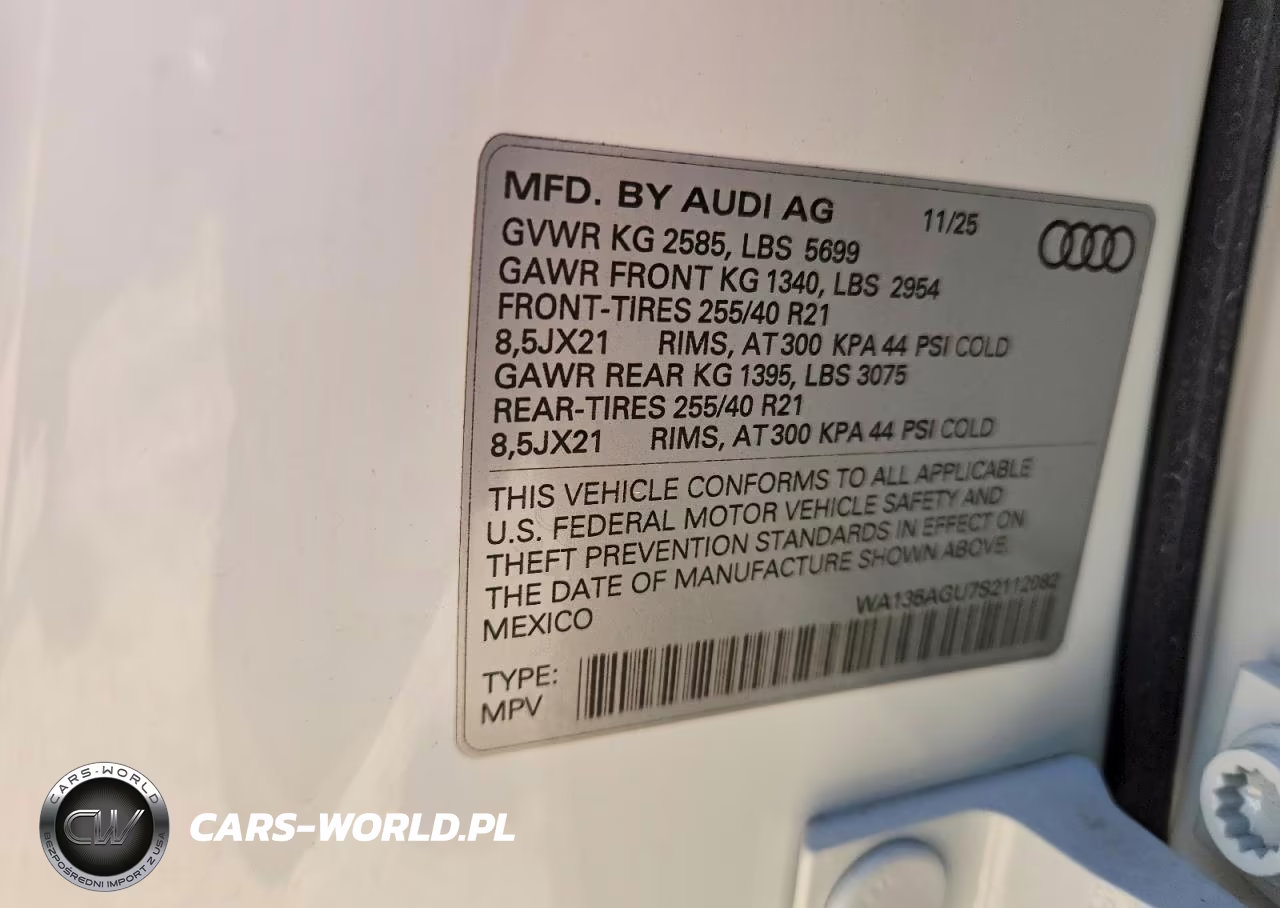 2025 Audi Sq5 Prestige VIN:WA135AGU7S2112082 - 13
